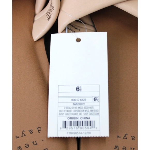 A New Day Women Tan Beige Crisscross Strap Slide Sandals Flats Size 6.5 - Picture 8 of 11